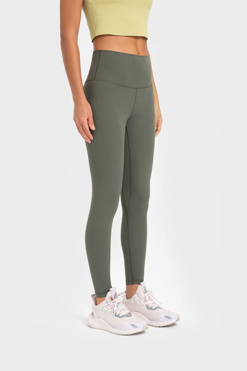 Millennia Highly Stretchy Wide Waistband Yoga Leggings - EkaVibe