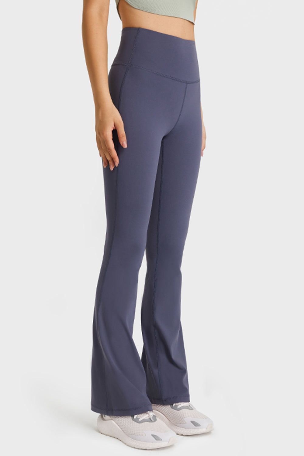 Millennia Elastic Waist Flare Yoga Pants - EkaVibe