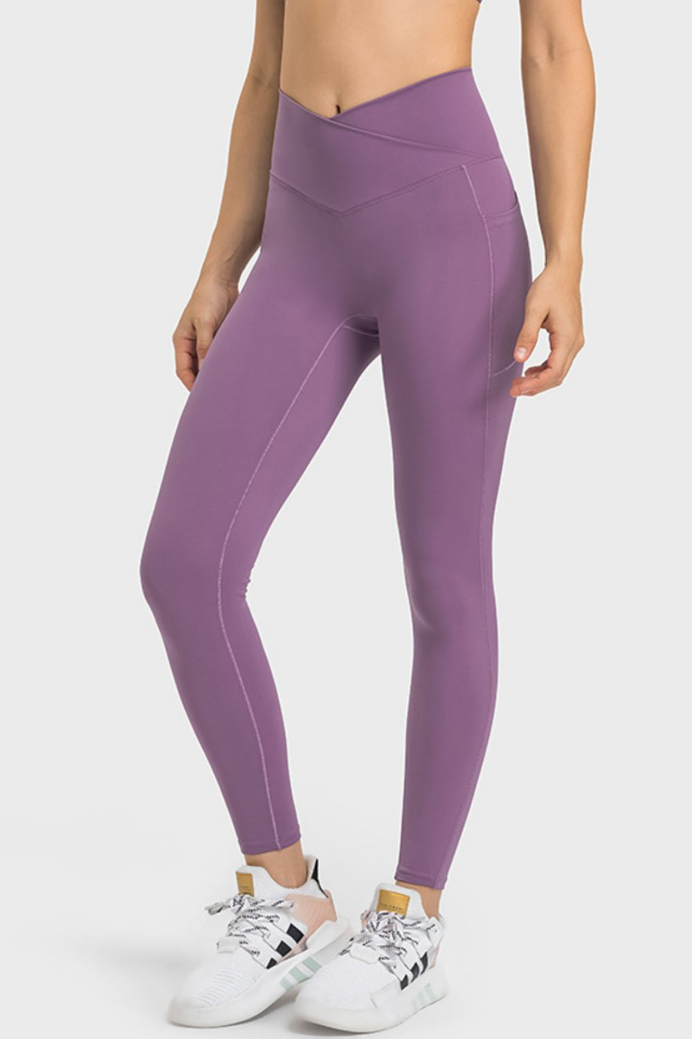 Millennia V-Waist Yoga Leggings with Pockets - EkaVibe