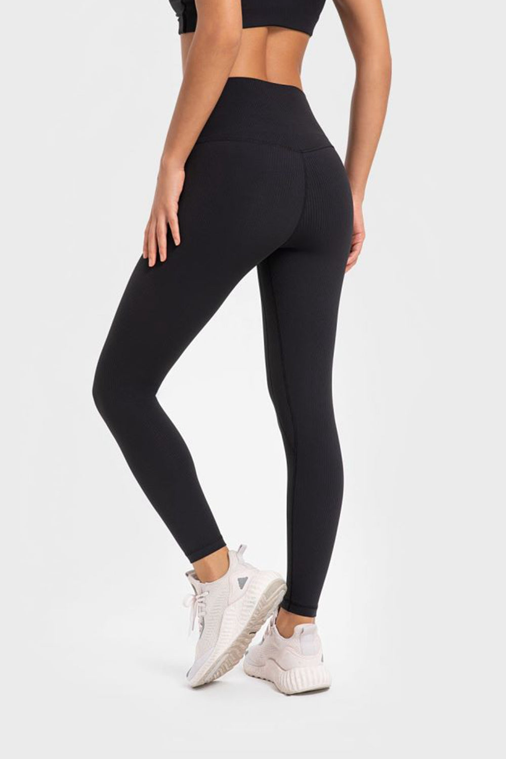 Millennia Highly Stretchy Wide Waistband Yoga Leggings - EkaVibe