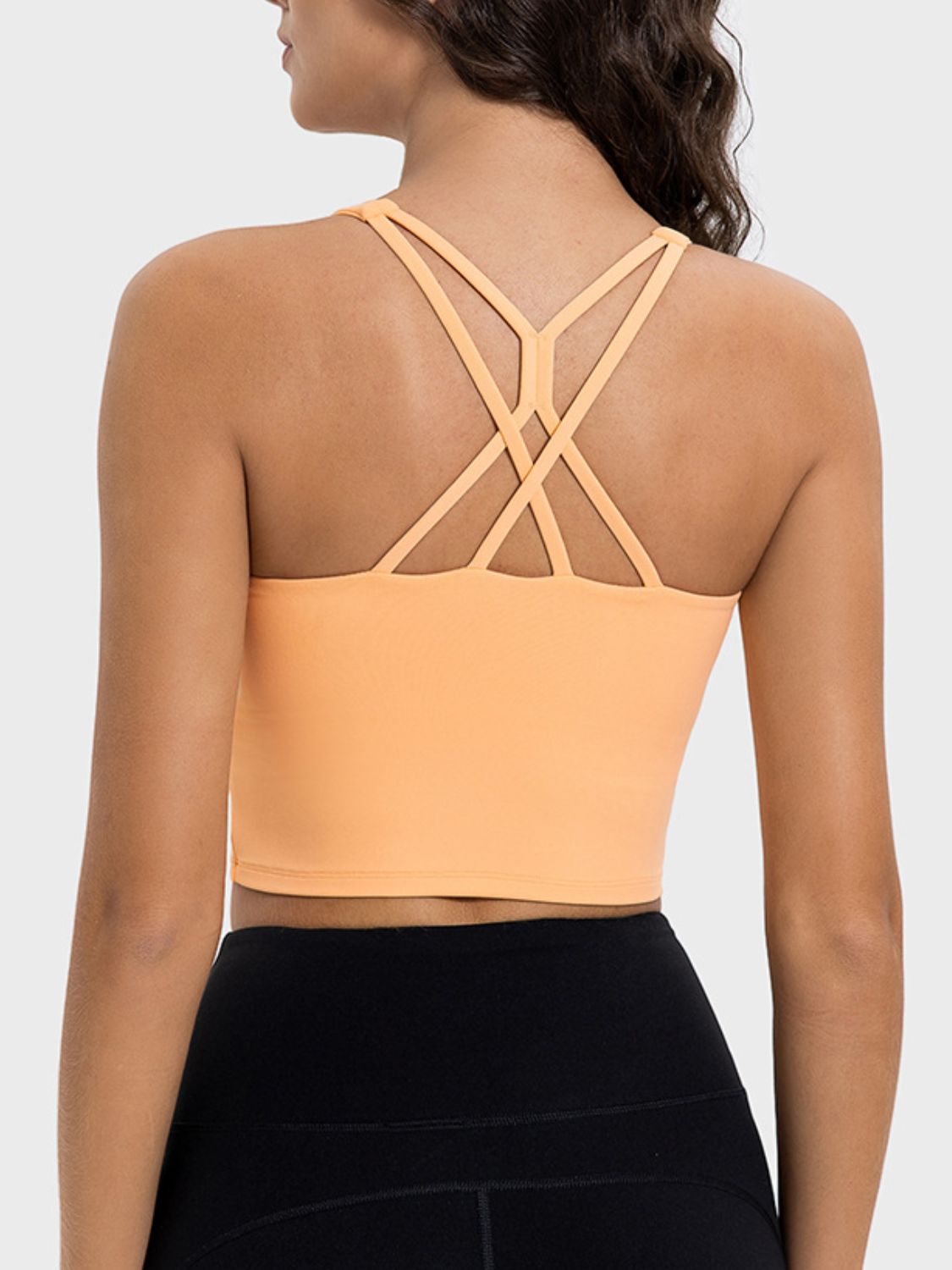 Millennia Crisscross Round Neck Active Tank - EkaVibe