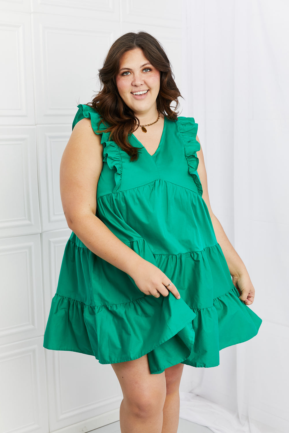 Hailey &amp; Co Play Date Full Size Ruffle Dress - EkaVibe