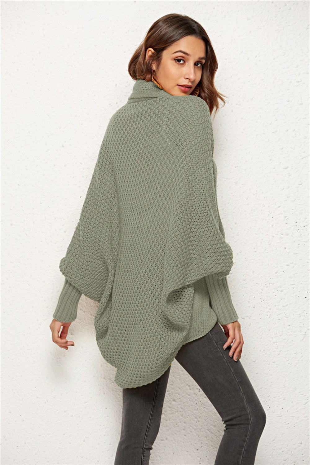 Angel Wings Open Front Batwing Sleeve Cardigan - EkaVibe