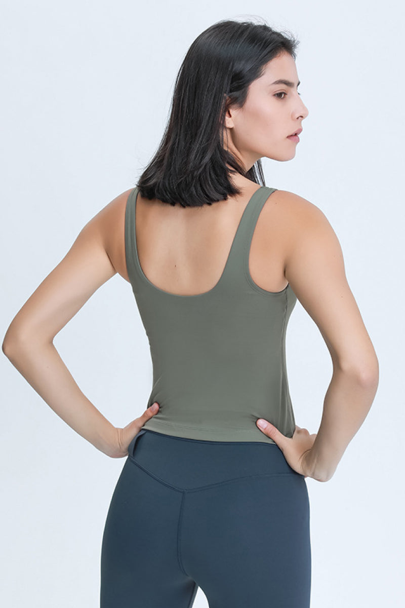 Millennia V Neck Active Tank - EkaVibe