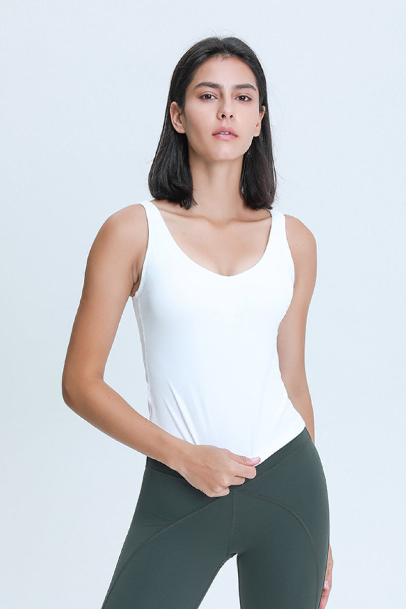 Millennia V Neck Active Tank - EkaVibe