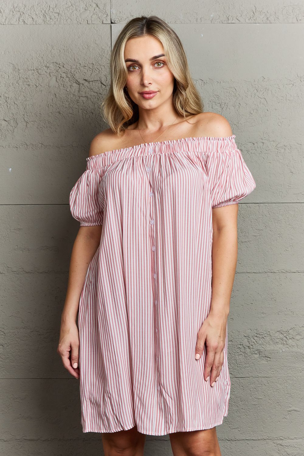 Ninexis Show Compassion Off The Shoulder Mini Dress - EkaVibe