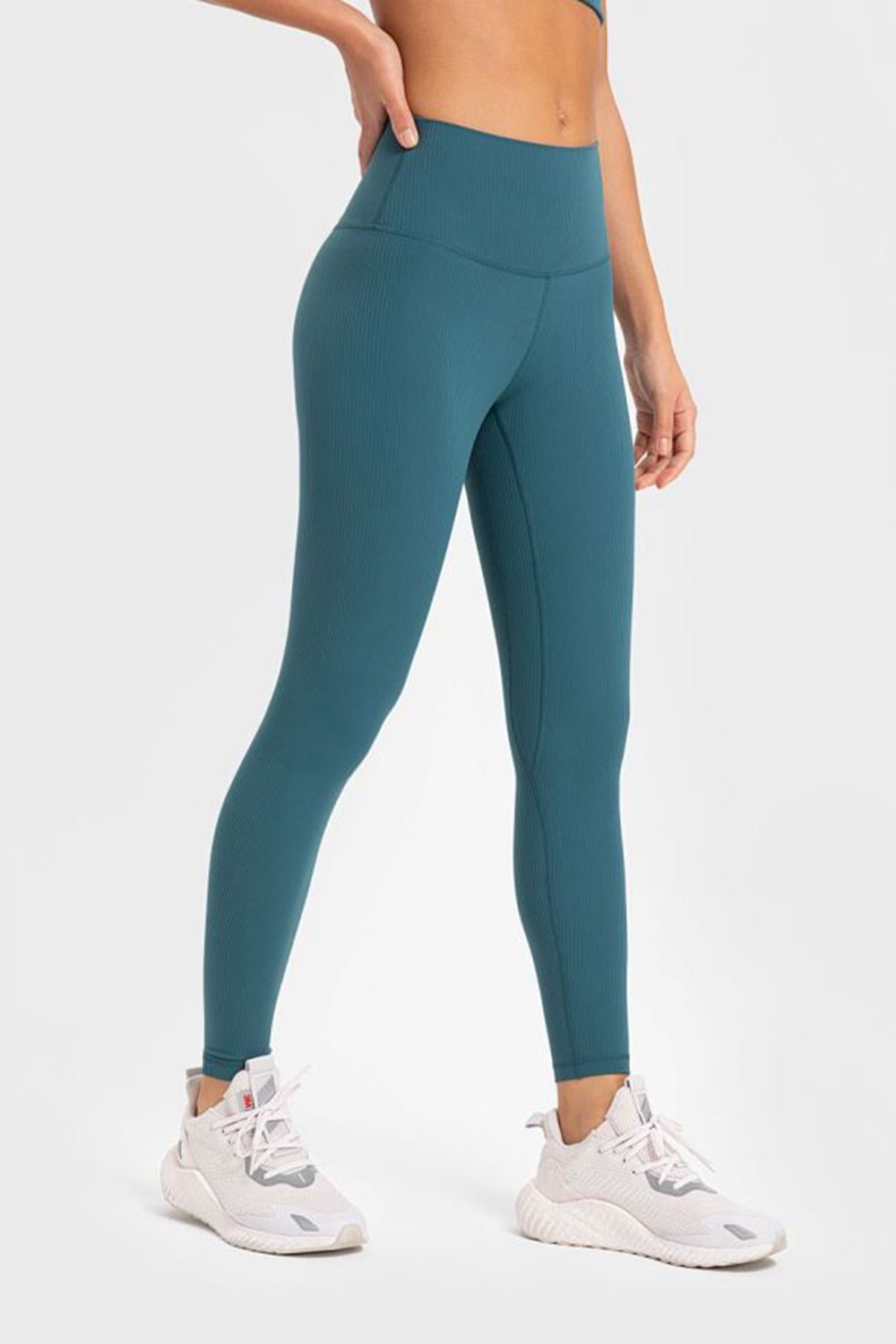 Millennia Highly Stretchy Wide Waistband Yoga Leggings - EkaVibe