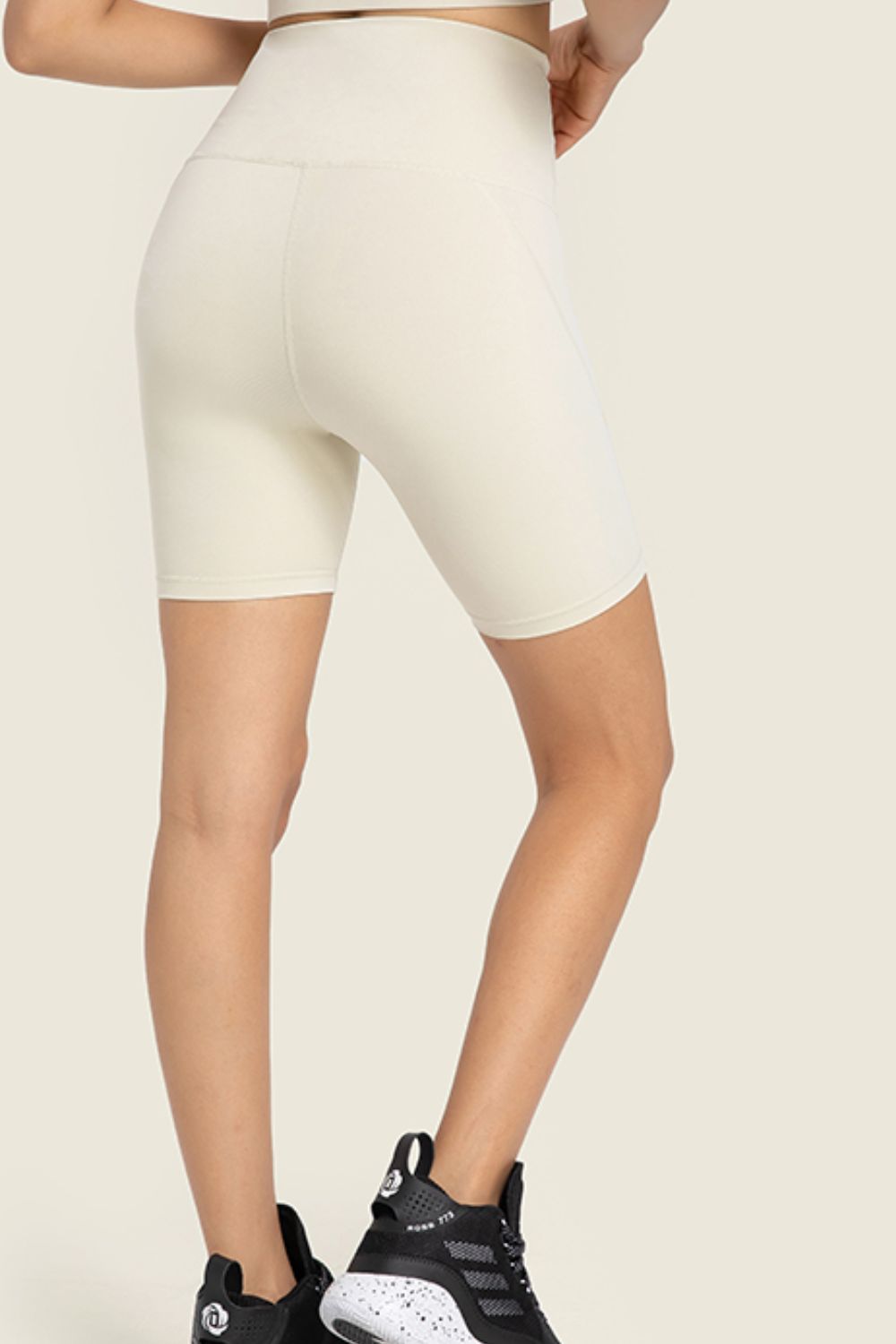 Millennia Seamless High-Rise Wide Waistband Biker Shorts - EkaVibe