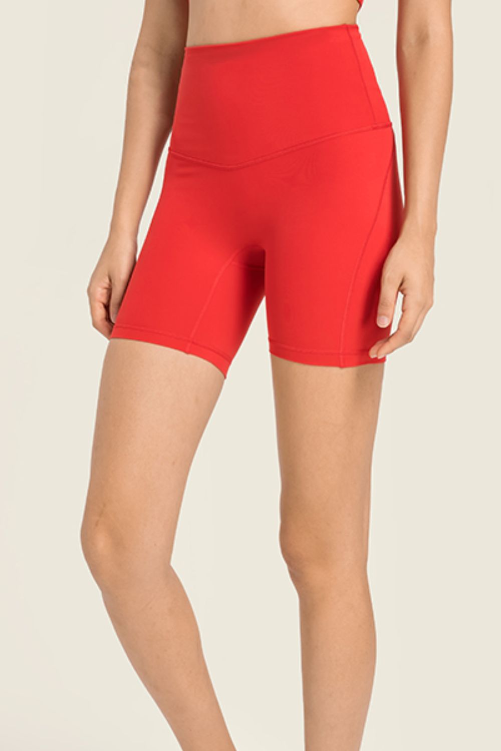 Millennia Seamless High-Rise Wide Waistband Biker Shorts - EkaVibe