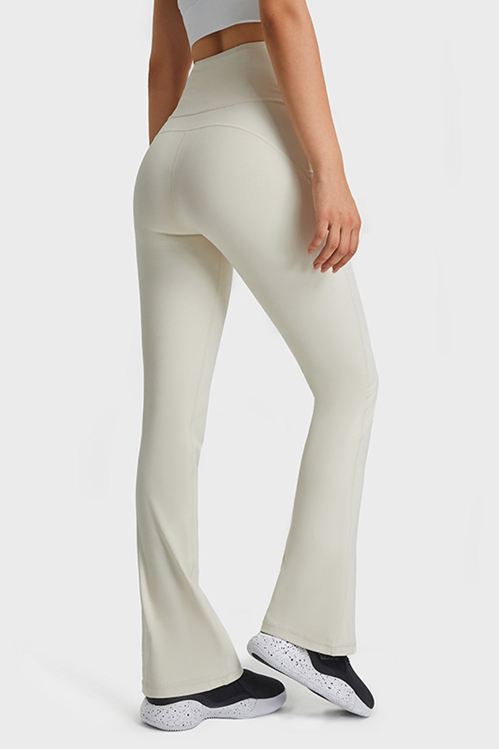 Millennia Elastic Waist Flare Yoga Pants - EkaVibe