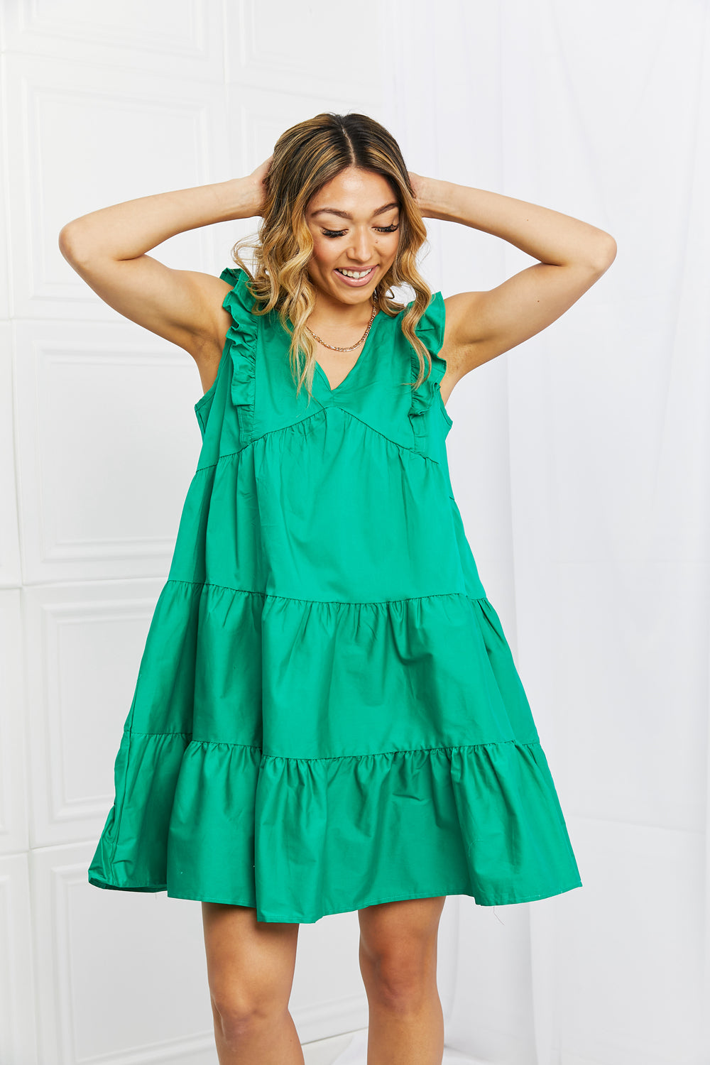 Hailey &amp; Co Play Date Full Size Ruffle Dress - EkaVibe