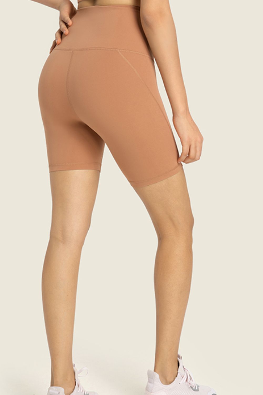 Millennia Seamless High-Rise Wide Waistband Biker Shorts - EkaVibe