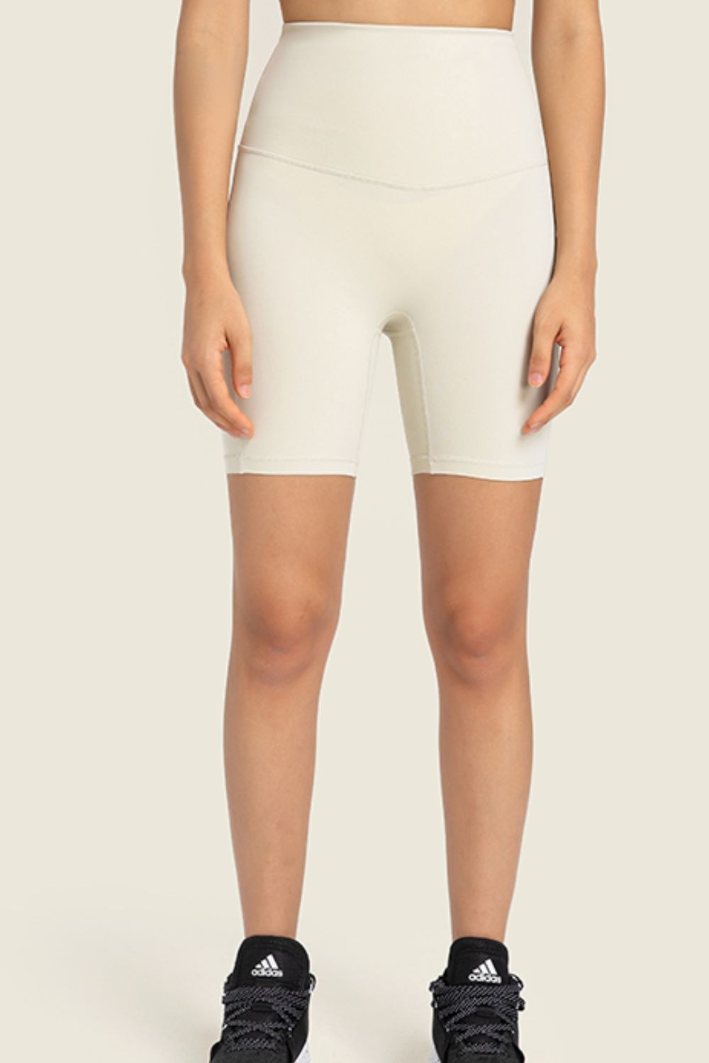 Millennia Seamless High-Rise Wide Waistband Biker Shorts - EkaVibe