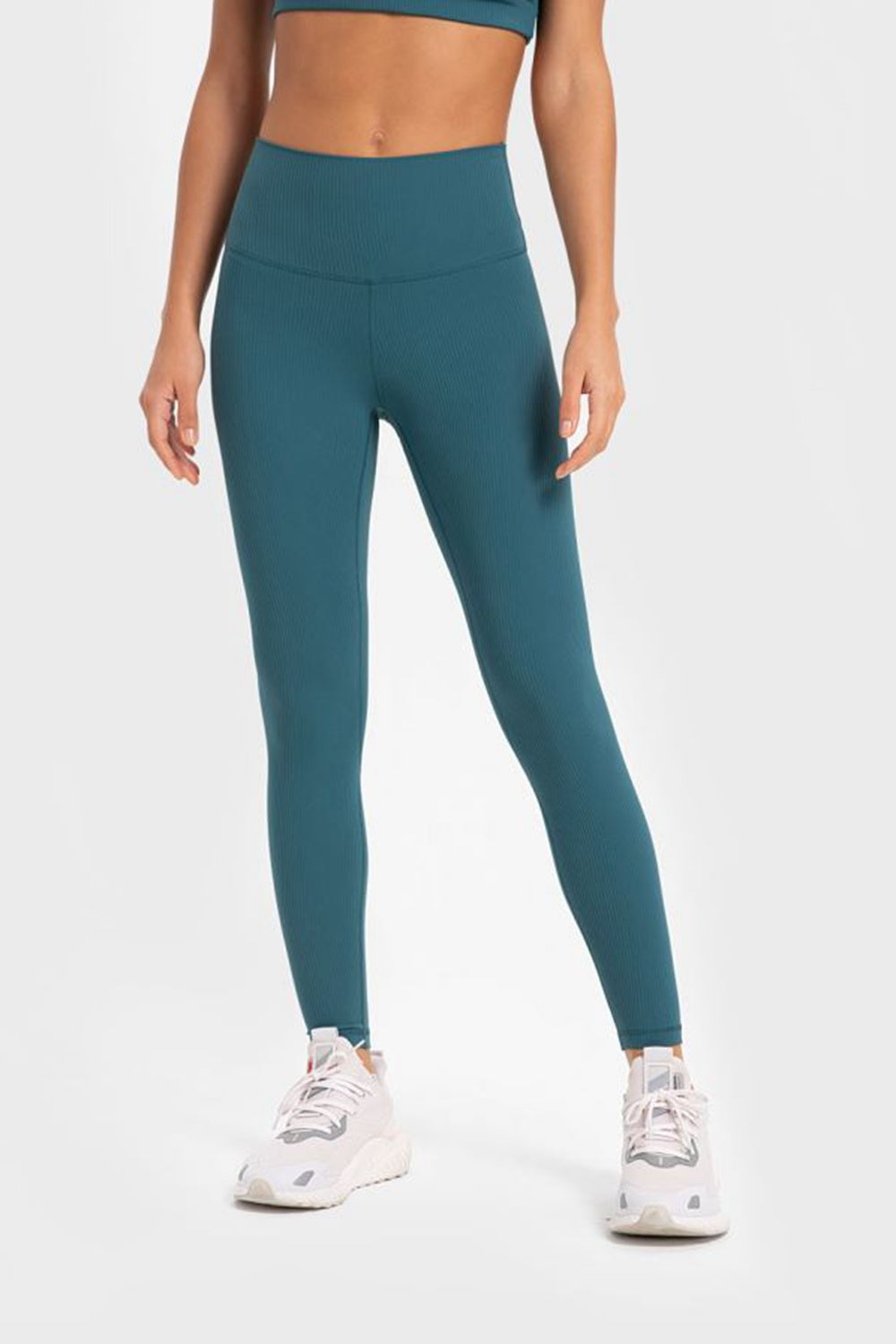 Millennia Highly Stretchy Wide Waistband Yoga Leggings - EkaVibe