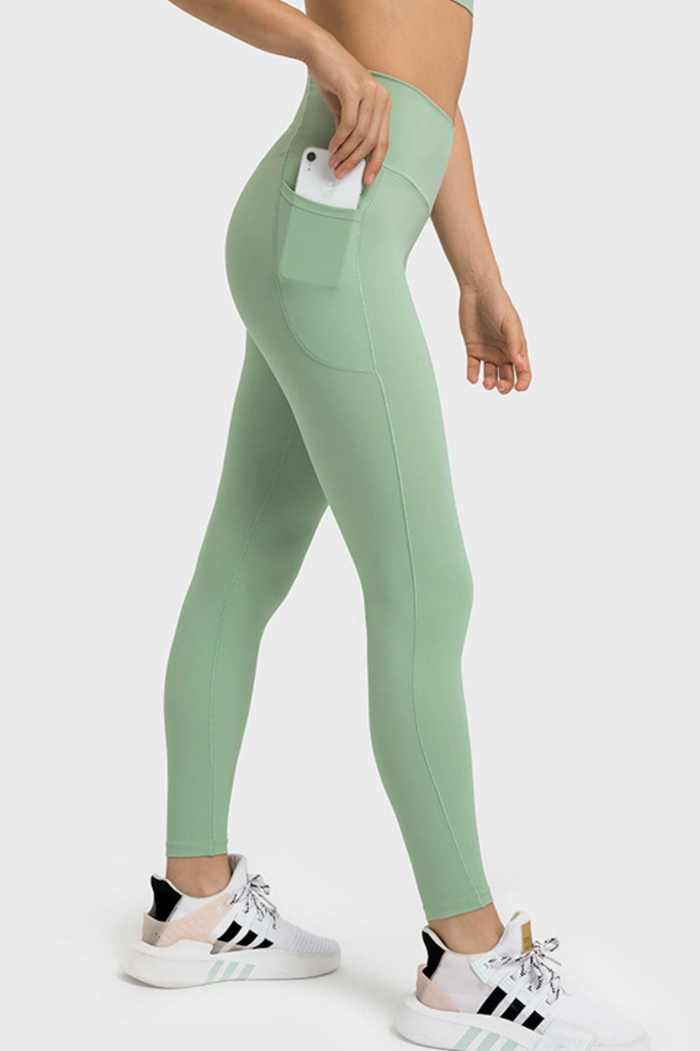 Millennia V-Waist Yoga Leggings with Pockets - EkaVibe