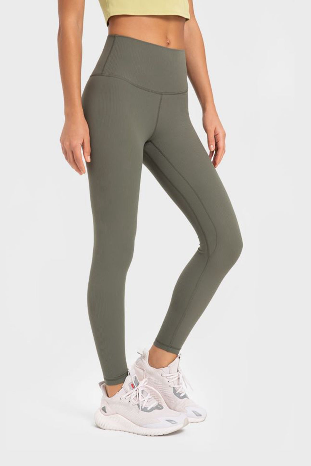 Millennia Highly Stretchy Wide Waistband Yoga Leggings - EkaVibe