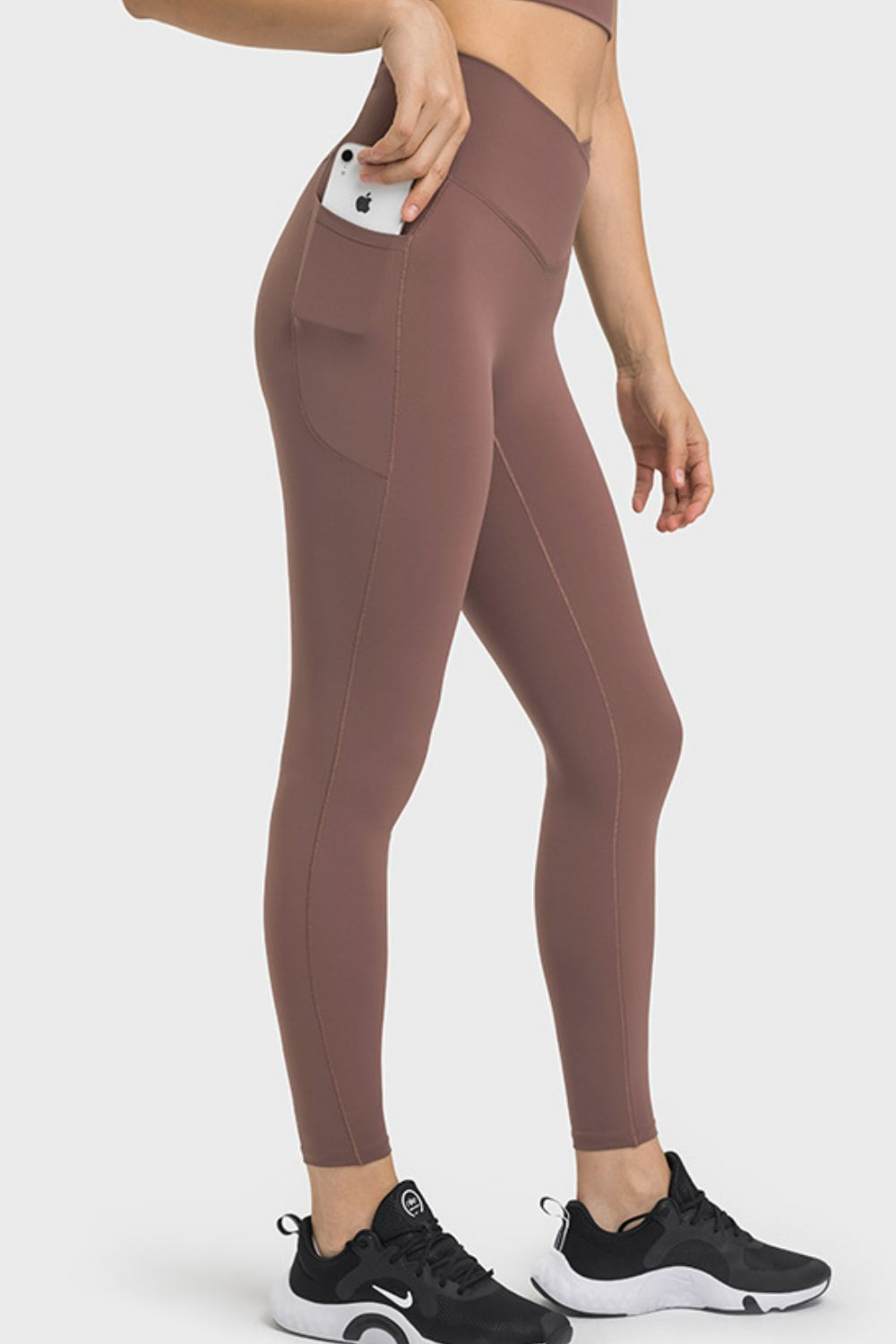 Millennia V-Waist Yoga Leggings with Pockets - EkaVibe