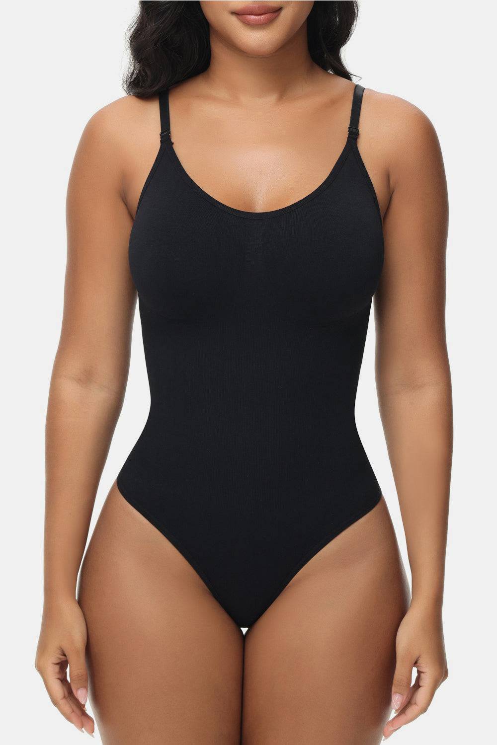 Spaghetti Strap Tummy Control Bodysuit - EkaVibe