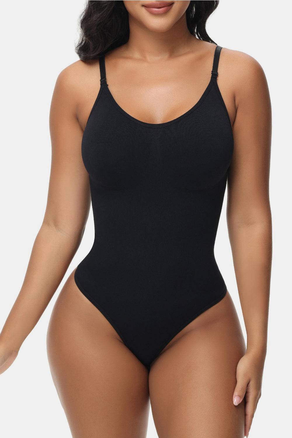 Spaghetti Strap Tummy Control Bodysuit - EkaVibe