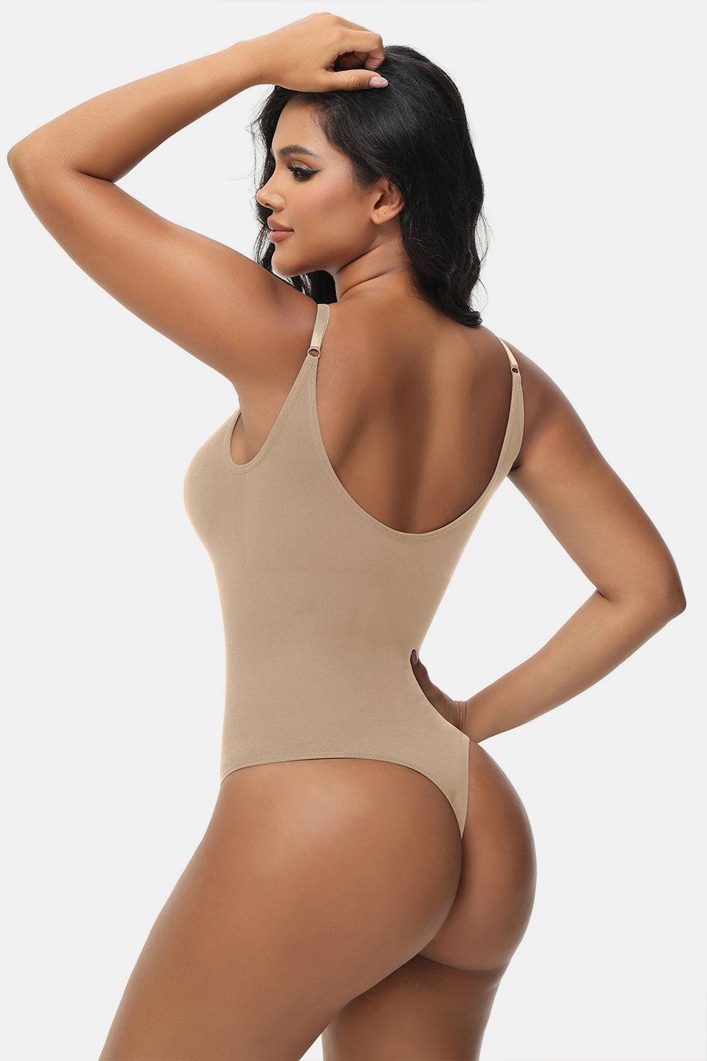 Spaghetti Strap Tummy Control Bodysuit - EkaVibe