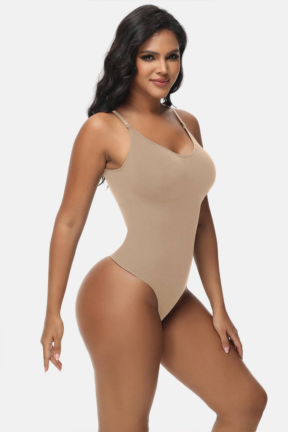 Spaghetti Strap Tummy Control Bodysuit - EkaVibe