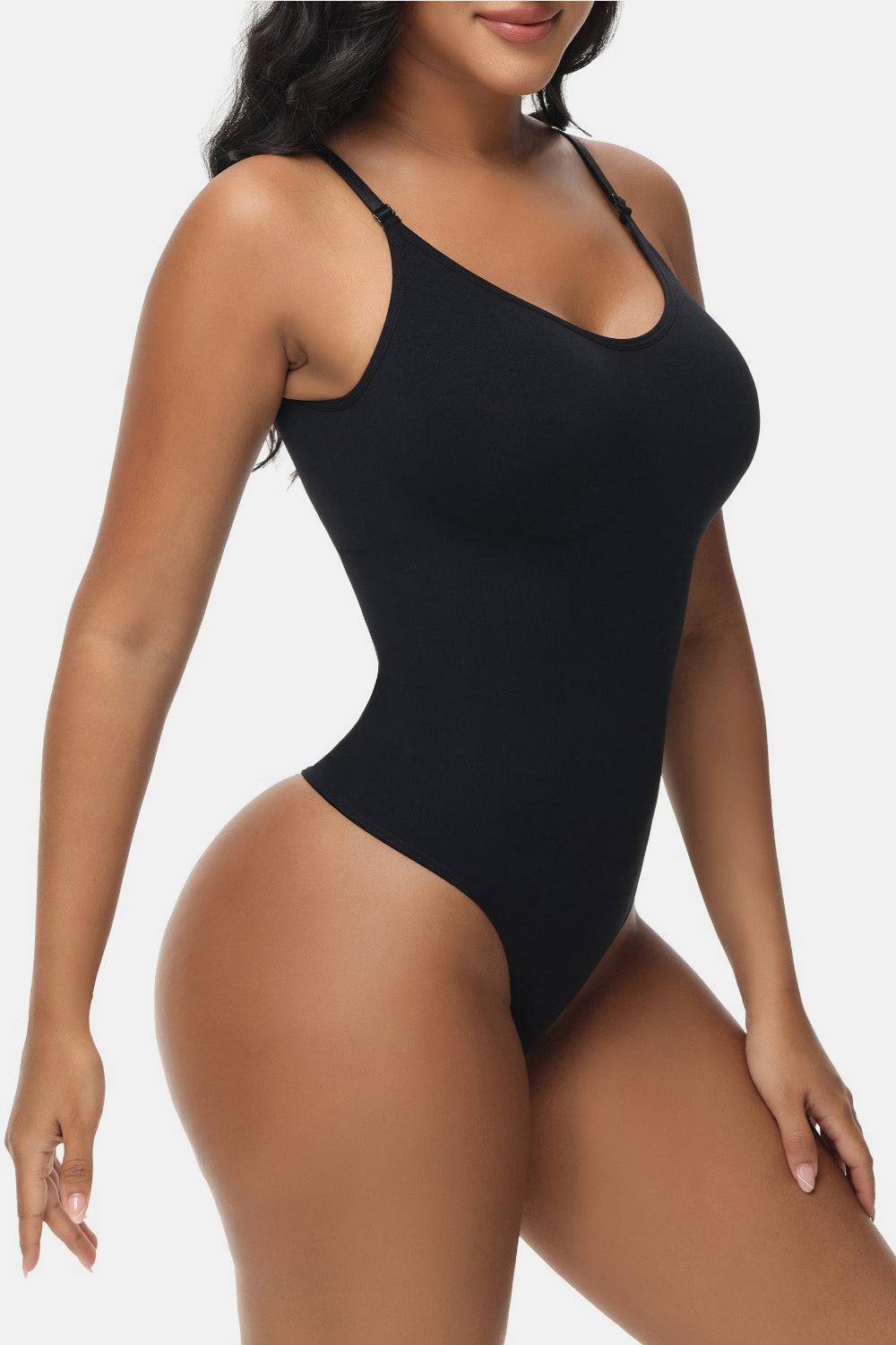 Spaghetti Strap Tummy Control Bodysuit - EkaVibe