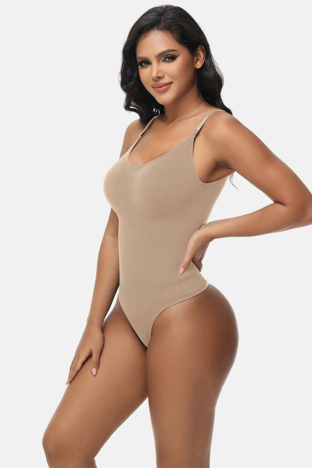 Spaghetti Strap Tummy Control Bodysuit - EkaVibe