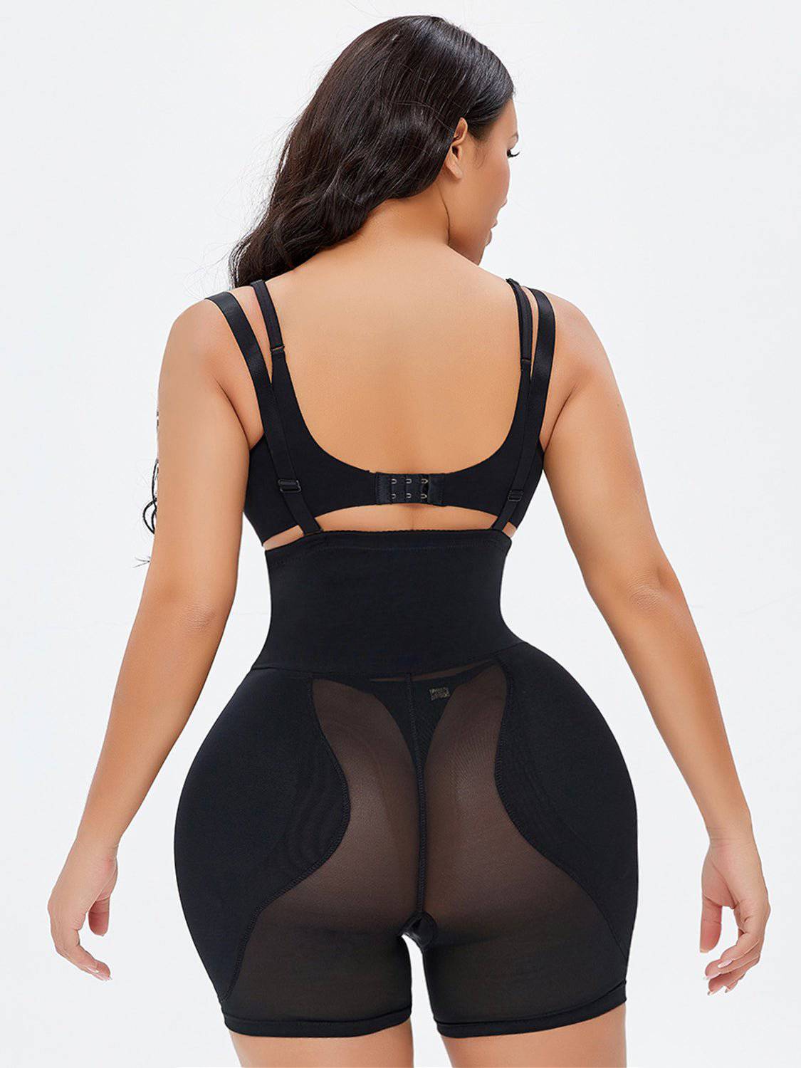 Full Size Hook-and-Eye Under-Bust Shaping Bodysuit - EkaVibe