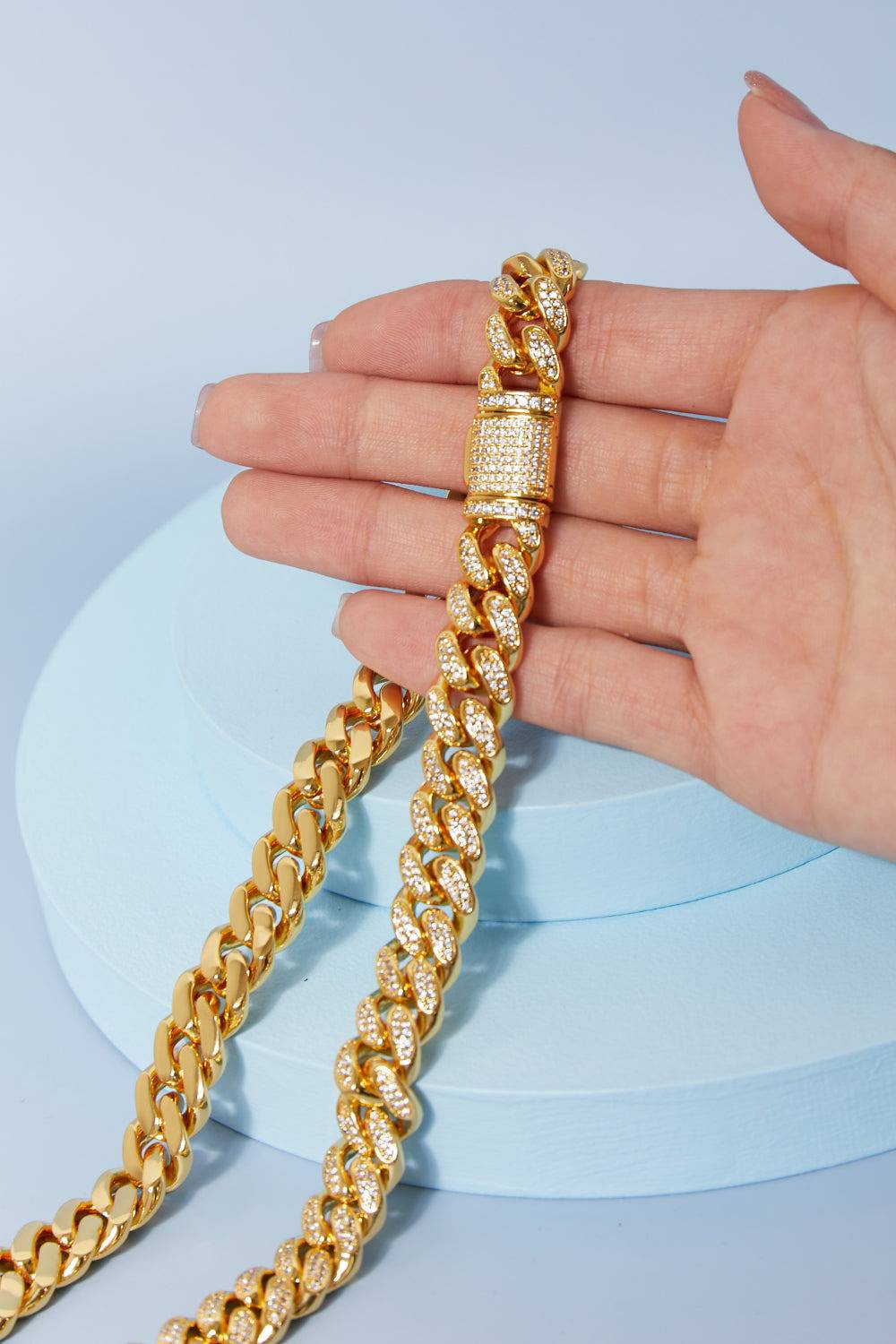 Brass Curb Chain Necklace - EkaVibe