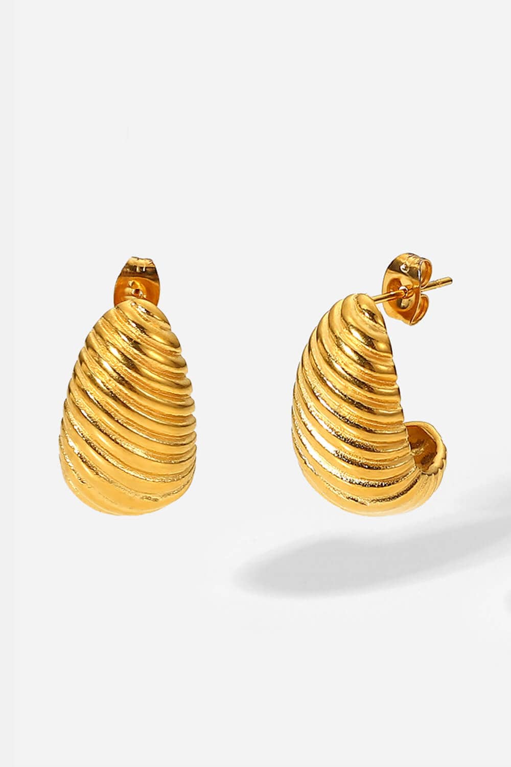 Shell Shore Spiral Stud Earrings - EkaVibe