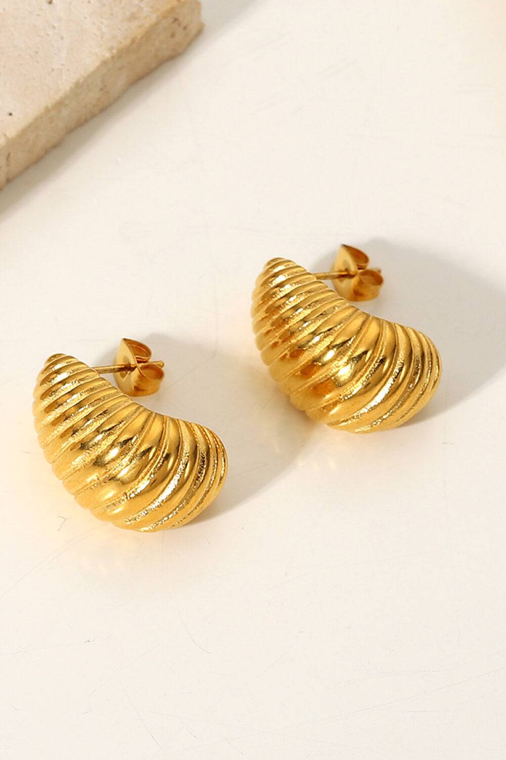 Shell Shore Spiral Stud Earrings - EkaVibe