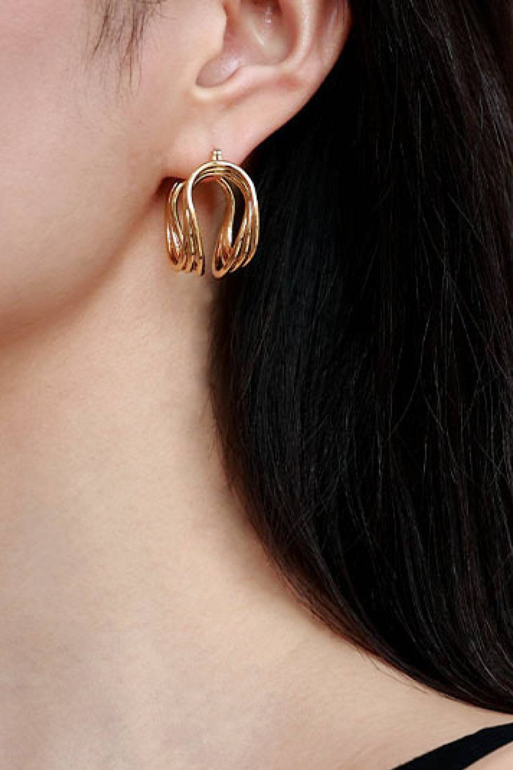 U-Shaped Hoop Earrings - EkaVibe