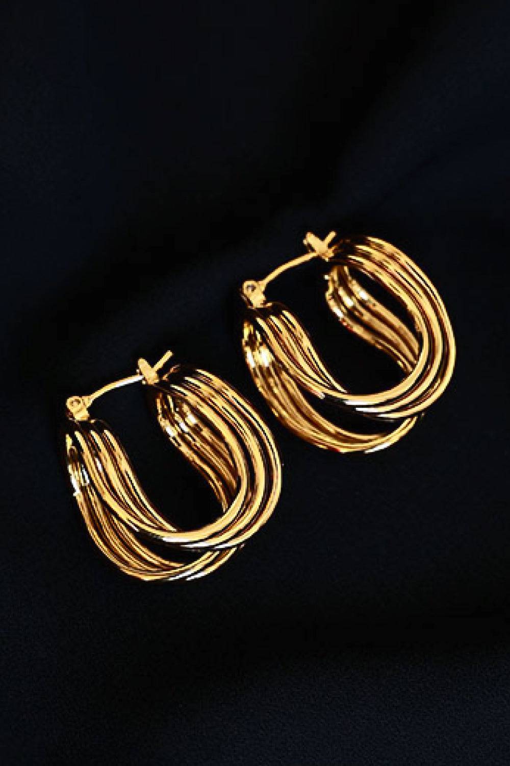 U-Shaped Hoop Earrings - EkaVibe