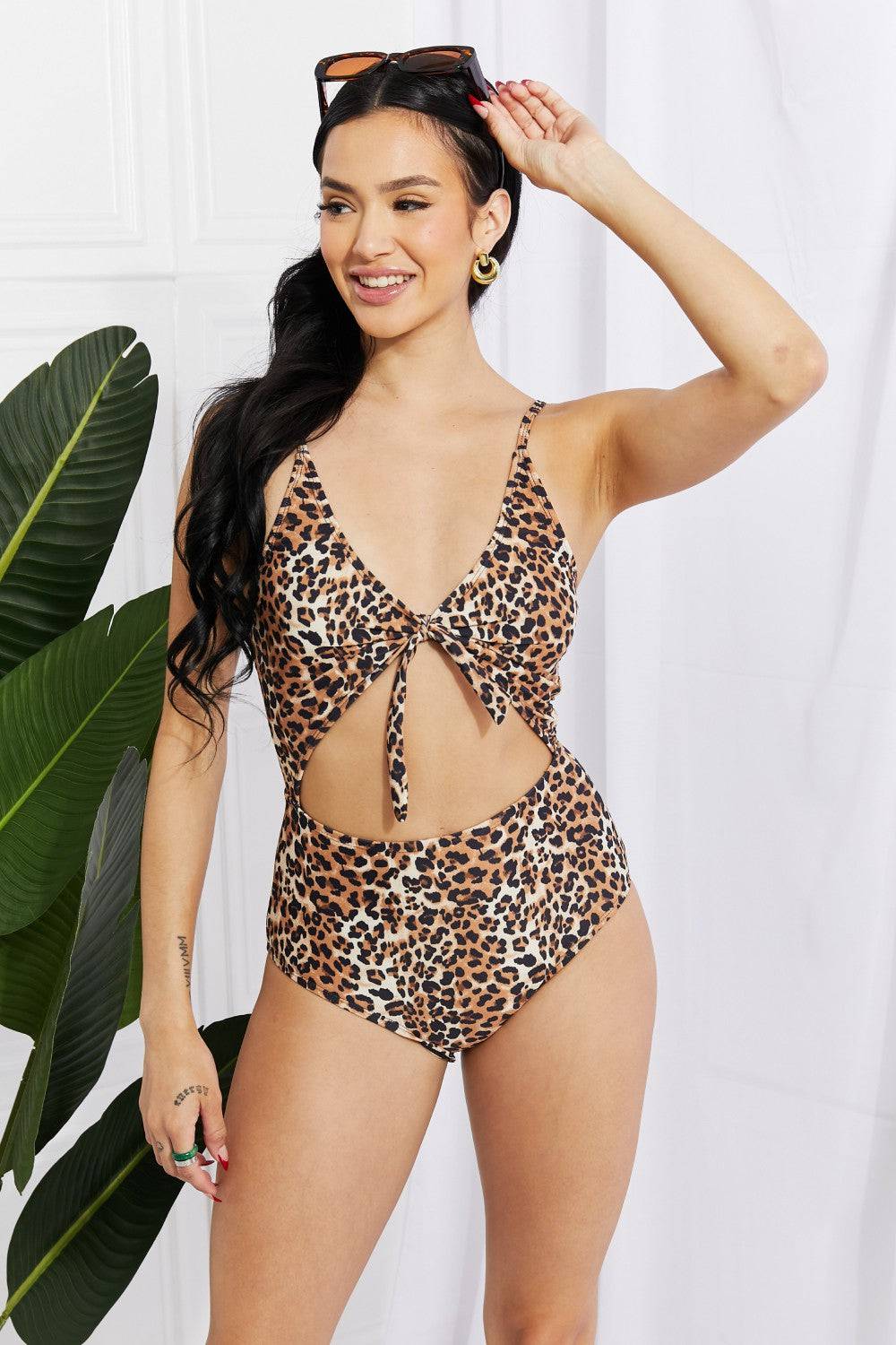 Marina West Swim Lost At Sea Cutout One-Piece Swimsuit - EkaVibe