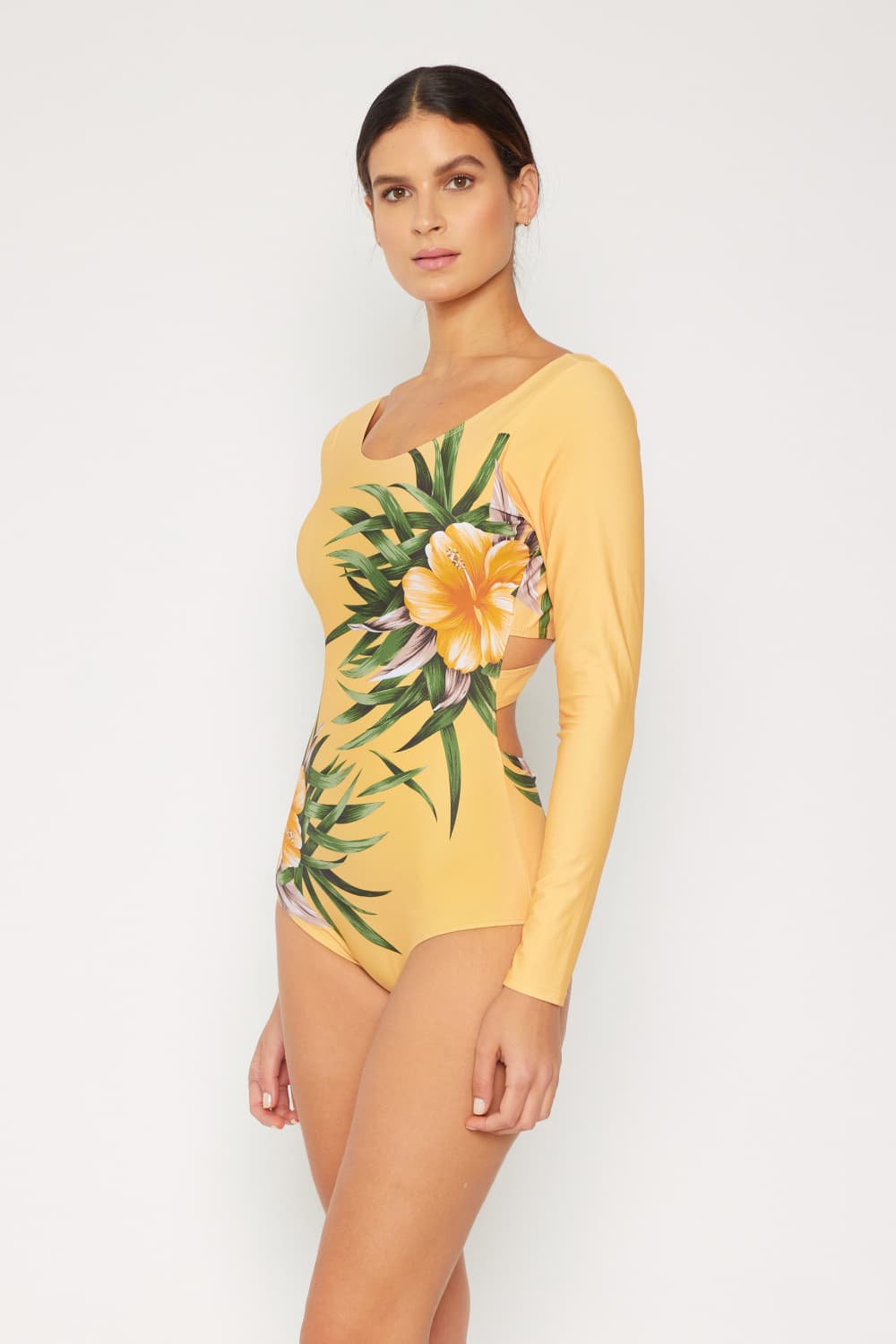 Marina West Swim Cool Down Longsleeve One-Piece Swimsuit - EkaVibe