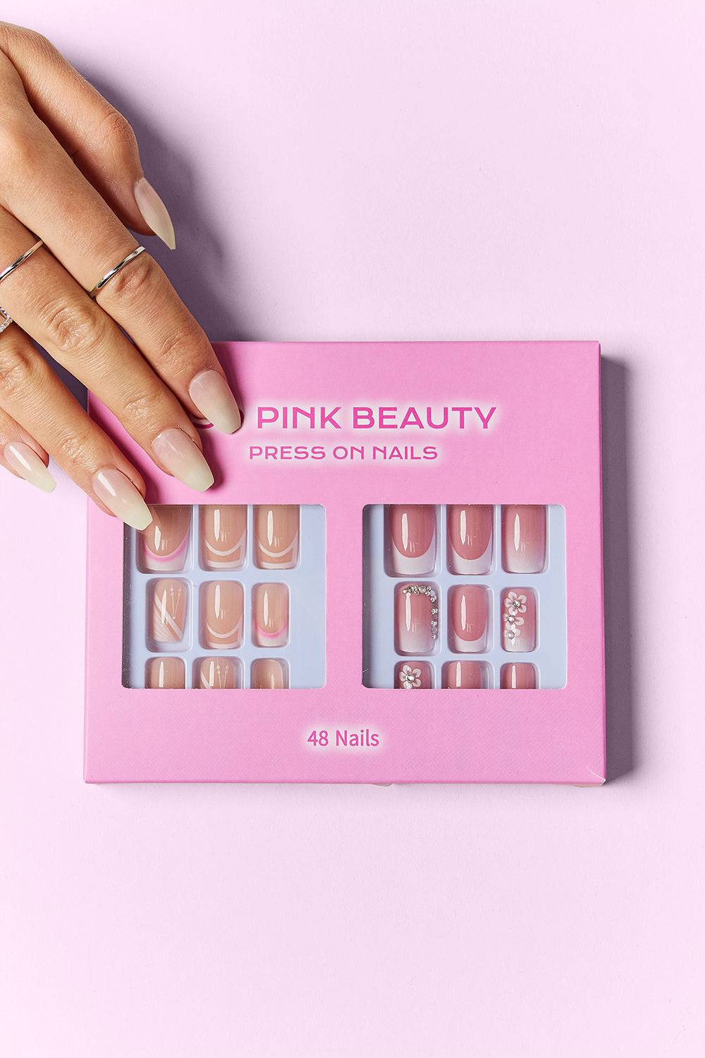 SO PINK BEAUTY Press On Nails 2 Packs - EkaVibe