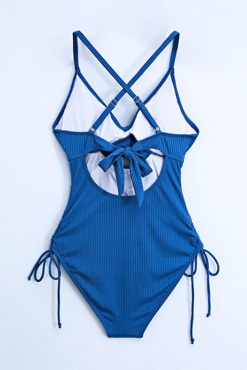 Cutout V-Neck Spaghetti Strap One-Piece Swimwear - EkaVibe