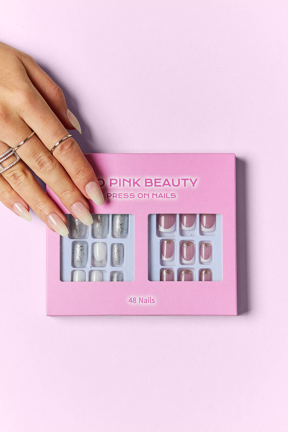 SO PINK BEAUTY Press On Nails 2 Packs - EkaVibe