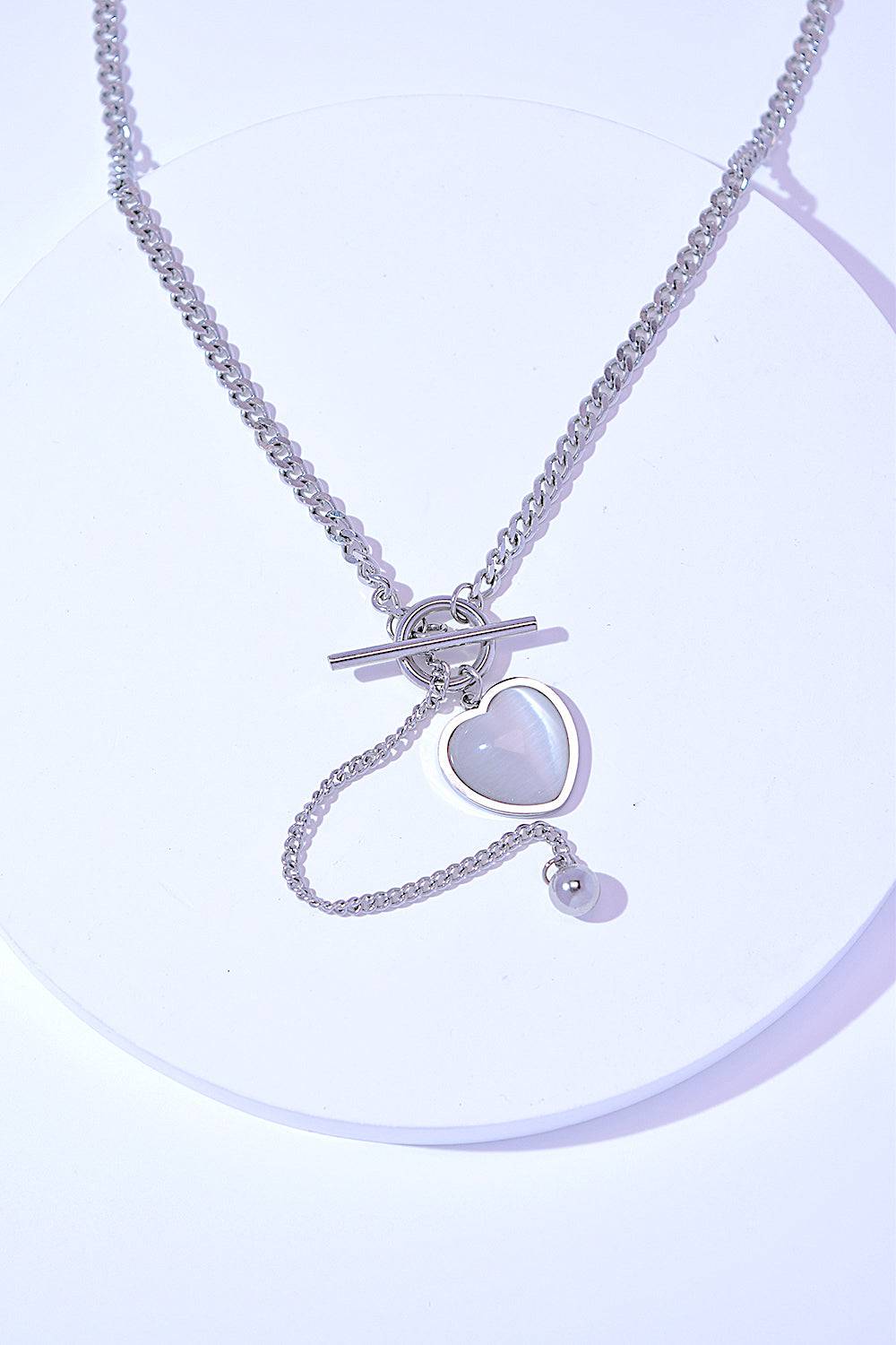 Titanium Steel Heart Necklace - EkaVibe