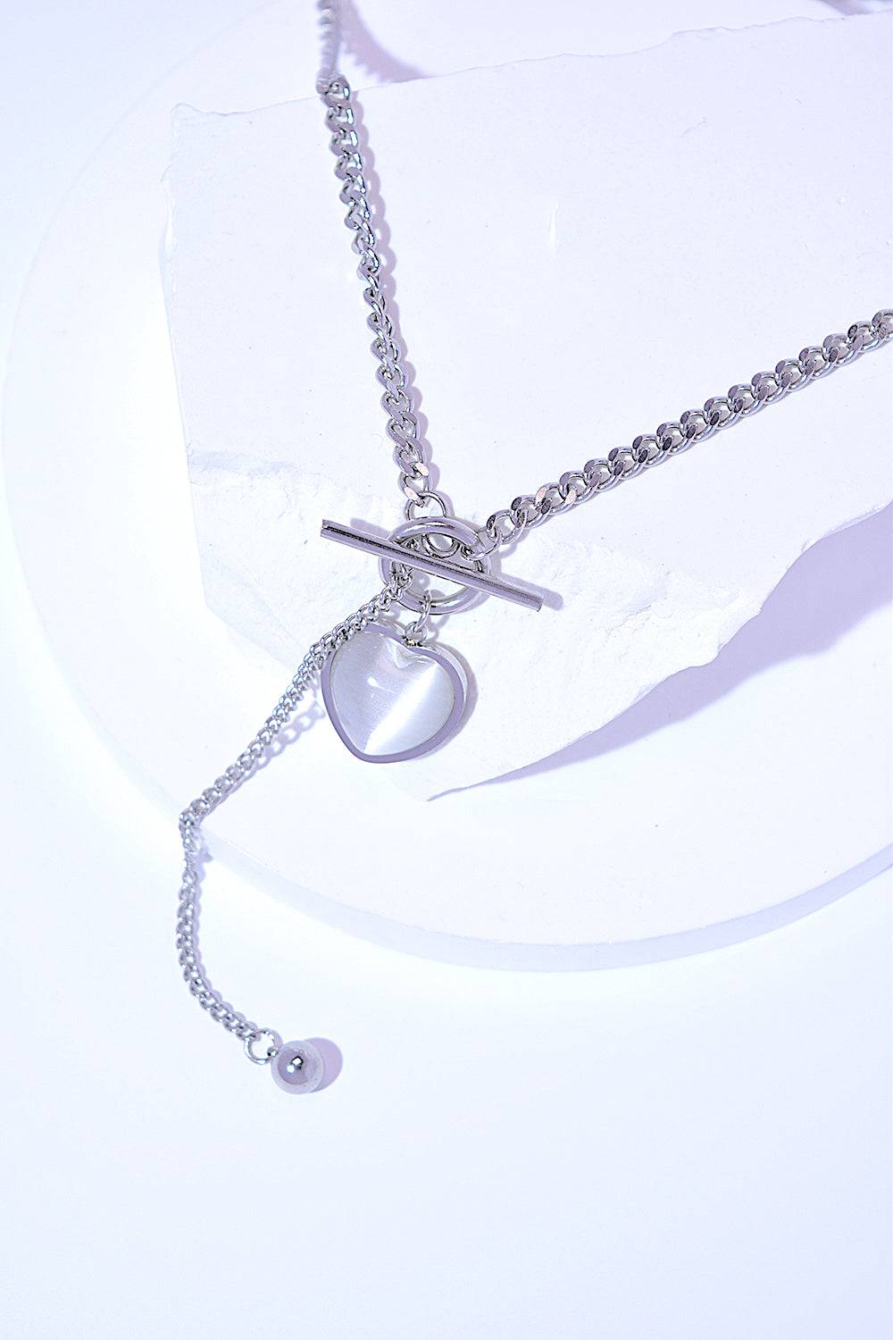 Titanium Steel Heart Necklace - EkaVibe